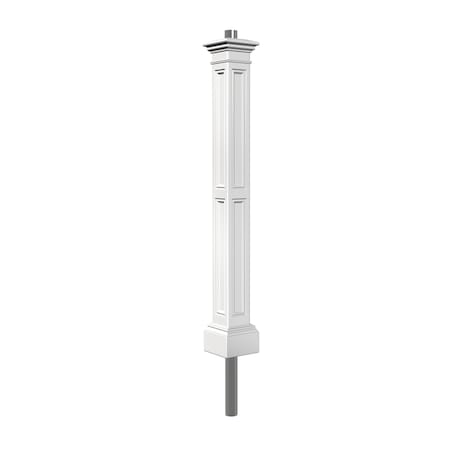 Mayne Liberty Lamp Post -White w/Mount 5836-W